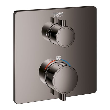 GROHE Dual Function 2-Handle Thermostatic Valve Trim, Gray 24111A00